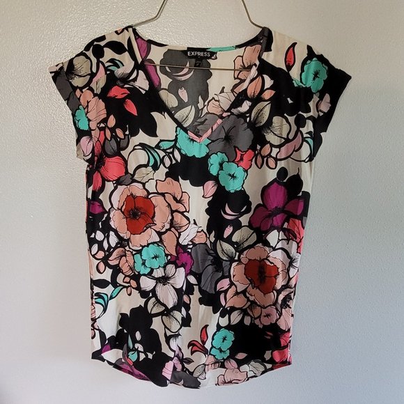 Express Tops - Express Womens Floral Blouse